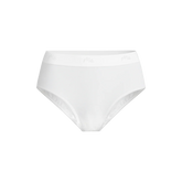 Stretch Cotton High-Waist Brief | White