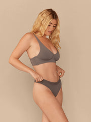 UltraModal™ FeelFree Longline Bralette | Grey/Grey