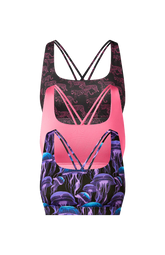 Breathe Strappy Back Bralette 3-Pack | Wild Life Pack