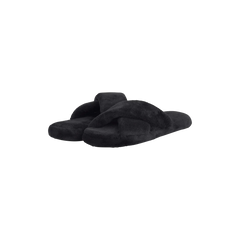 Plush Slippers | Black