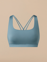 Breathe Strappy Back Bralette | Goblin Blue