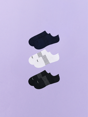 Essential Ankle Sock 3-Pack | White/Dark Sapphire/Black Pack