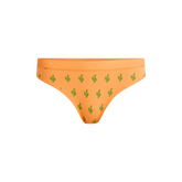 Stretch Cotton Mid-Rise Thong | Saguaro Blossom