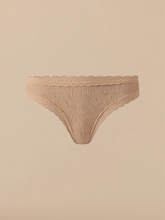 All Over Lace Tanga | Latte Zebra