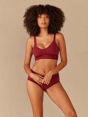 UltraModal™ Lace Longline Bralette | Cabernet