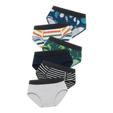 UltraModal™ Kids Core Boys Brief 6-Pack | Dino Stripes Pack