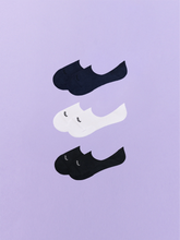 Essential No Show Sock 3-Pack | White/Dark Sapphire/Black Pack