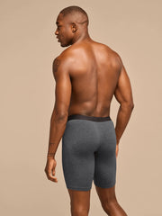 UltraModal™ Core Long Boxer Brief w/ Fly | Heather Charcoal