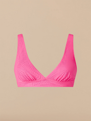 All Over Lace Plunge Bralette | Knockout Pink