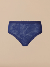 All Over Lace High-Waist Brief | Navy Feather