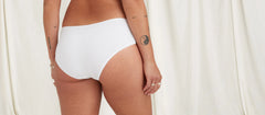Stretch Cotton Hipster | White