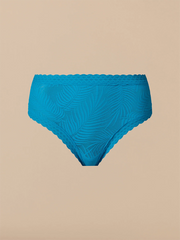 All Over Lace High-Waist Brief | Atomic Blue