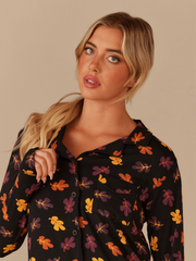 UltraModal™ Long Sleeve PJ Set - Women's | Fall Leaves