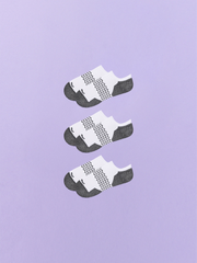 Essential Ankle Sock 3-Pack | White Stripe Pack