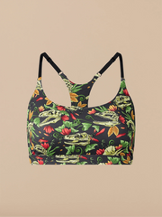 Breathe Racerback Bralette | Jurassic Garden