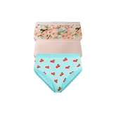 UltraModal™ Lace High Waisted Cheeky Bikini 3-Pack | Cherry Blossom Pack