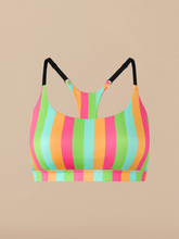 Breathe Racerback Bralette | Neon Stripes
