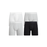 Stretch Cotton Boxer Brief w/ Fly 4-Pack | Cotton Classic Pack