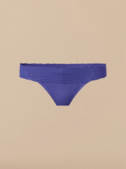 UltraModal™ Lace Low-Rise Thong | Berry Blue