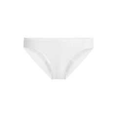 Stretch Cotton Bikini | White