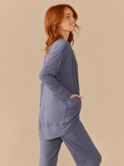UltraModal™ Cocoon Cardigan | Heather Navy