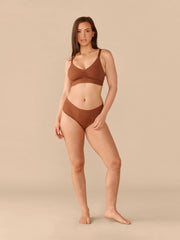 Curvy UltraModal™ FeelFree Ruched Bralette | Cedar Wood/Cedar Wood