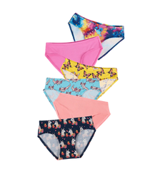 UltraModal™ Kids FeelFree Girls Bikini Brief 6-Pack | Cosmic Creatures Pack