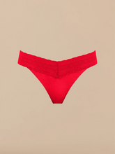 UltraModal™ Lace V-Front Thong | Chili Red