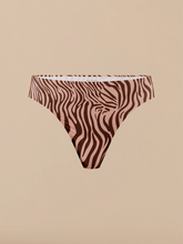 Seamless Thong | Blush Zebra