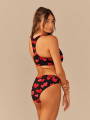 Curvy UltraModal™ FeelFree Racerback Bralette | Floating Hearts