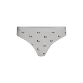 Stretch Cotton Mid-Rise Thong | Ducks