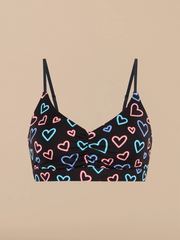 UltraModal™ FeelFree Ruched Bralette | Electric Hearts 2.0
