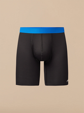 Breathe Long Boxer Brief w/ Fly | Black/Cobalt Blue