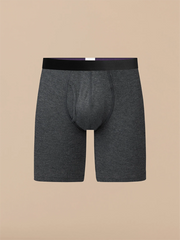 UltraModal™ Core Long Boxer Brief w/ Fly | Heather Charcoal