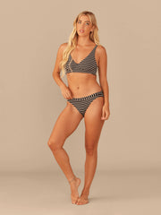 UltraModal™ FeelFree Longline Bralette | Heather Grey Stripes