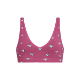 Stretch Cotton V-Neck Bralette | Cozy Cups