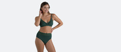 UltraModal™ Lace High-Waisted Brief | Pine Green