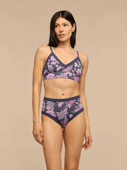 UltraModal™ Lace High-Waisted Cheeky Bikini | Purple Bloom