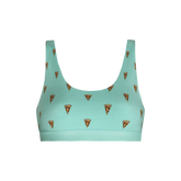 Stretch Cotton Scoop Bralette | Pizza