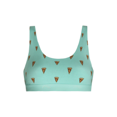 Stretch Cotton Scoop Bralette | Pizza