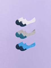 Essential No Show Sock 3-Pack | Mixed Blues Pack