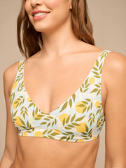 Seamless Plunge Bralette | Summer Oranges