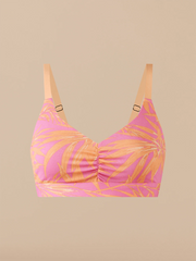 Curvy UltraModal™ FeelFree Ruched Bralette | Warm Tropics