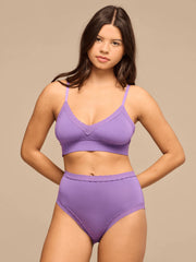 UltraModal™ Lace High-Waisted Cheeky Bikini | Purple