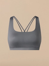 Breathe Strappy Back Bralette | Grey