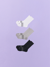 Essential Crew Sock 3-Pack | White/Heather Grey/Black Pack