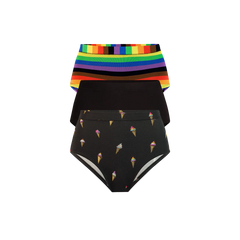UltraModal™ FeelFree High-Waisted Cheeky 3-Pack | Pride Pack