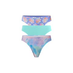 Seamless Thong 3-Pack | Groovy Kaleidoscope Pack