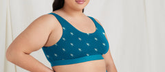 Stretch Cotton Scoop Bralette | Shark
