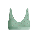 Stretch Cotton V-Neck Bralette | T-Rex